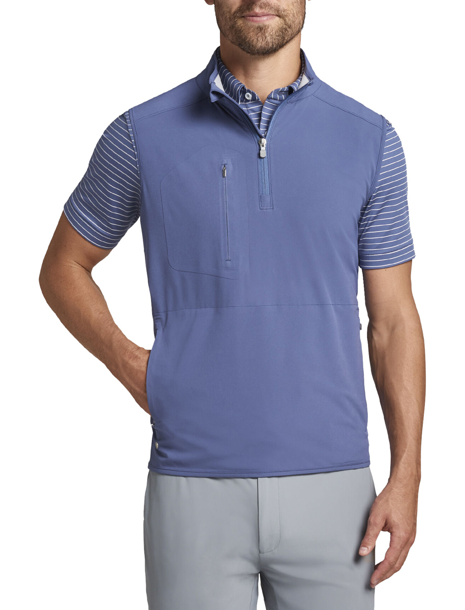Peter Millar Crown Crafted Flex Adapt HalfZip Golf Vests